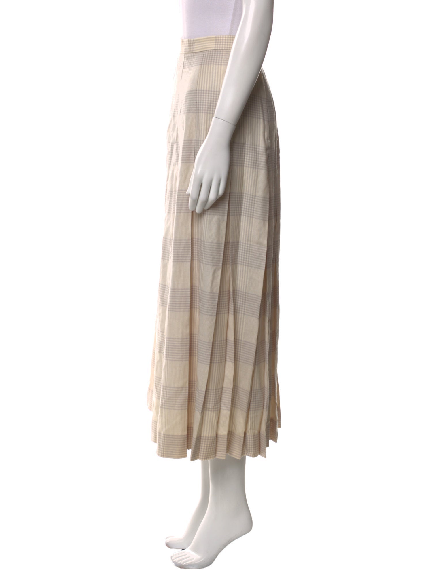 Gloria Sachs Linen Midi Length Skirt