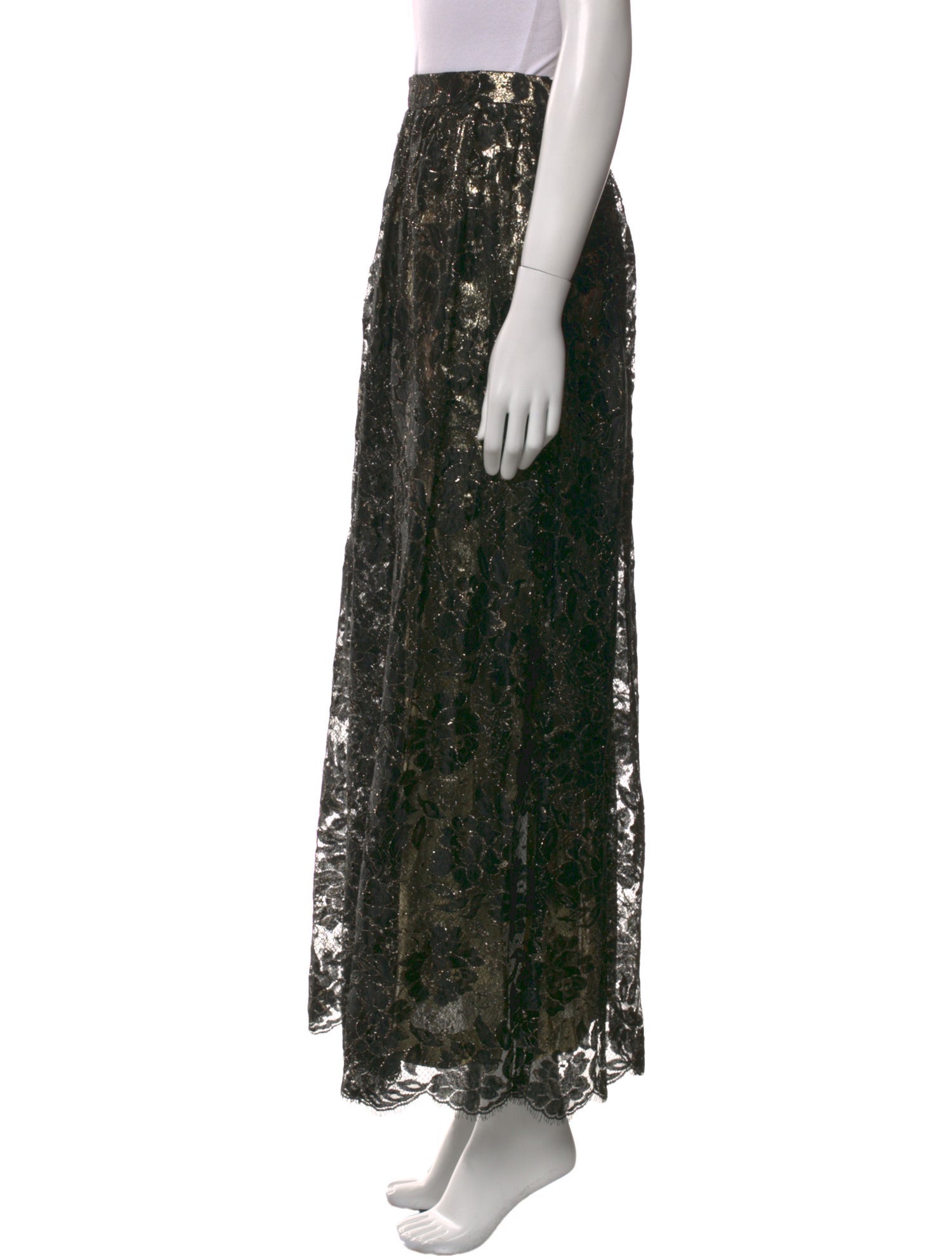 Gloria Sachs Floral Print Long Skirt