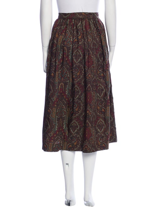 Gloria Sachs Printed Midi Length Skirt