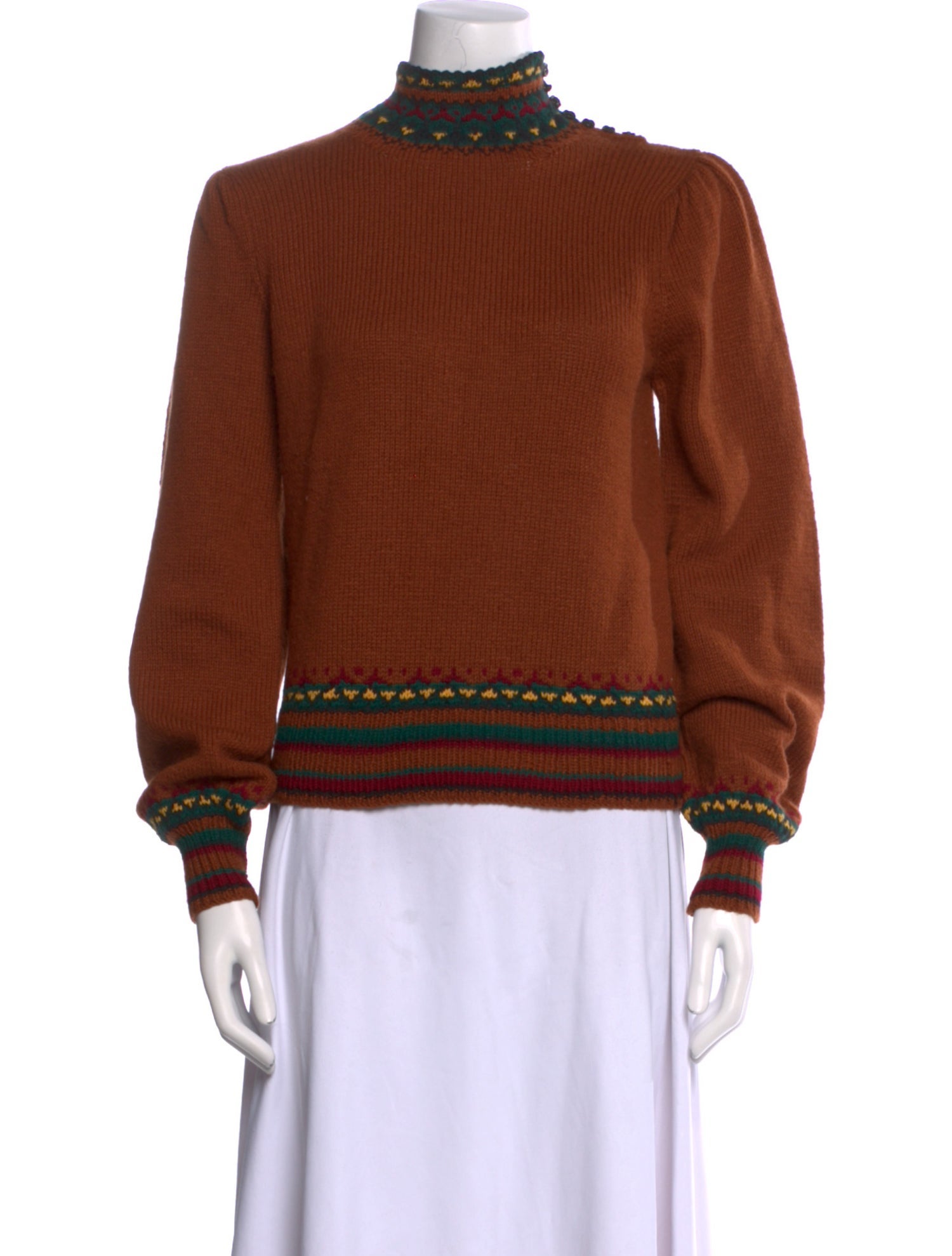 Gloria Sachs Cashmere Mock Neck Sweater