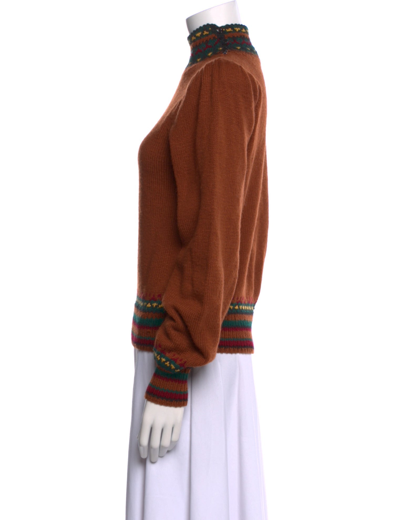 Gloria Sachs Cashmere Mock Neck Sweater