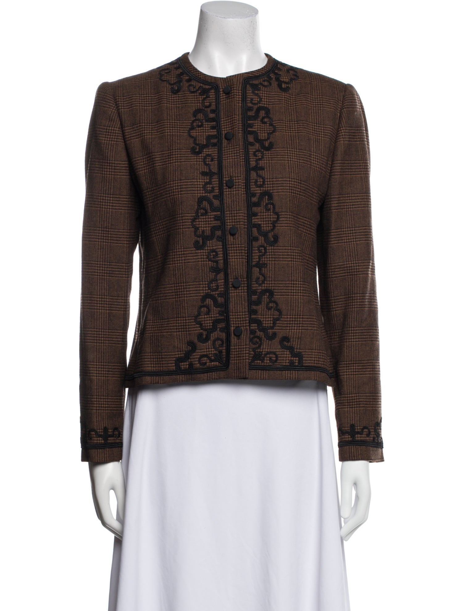 Gloria Sachs Tweed Pattern Evening Jacket