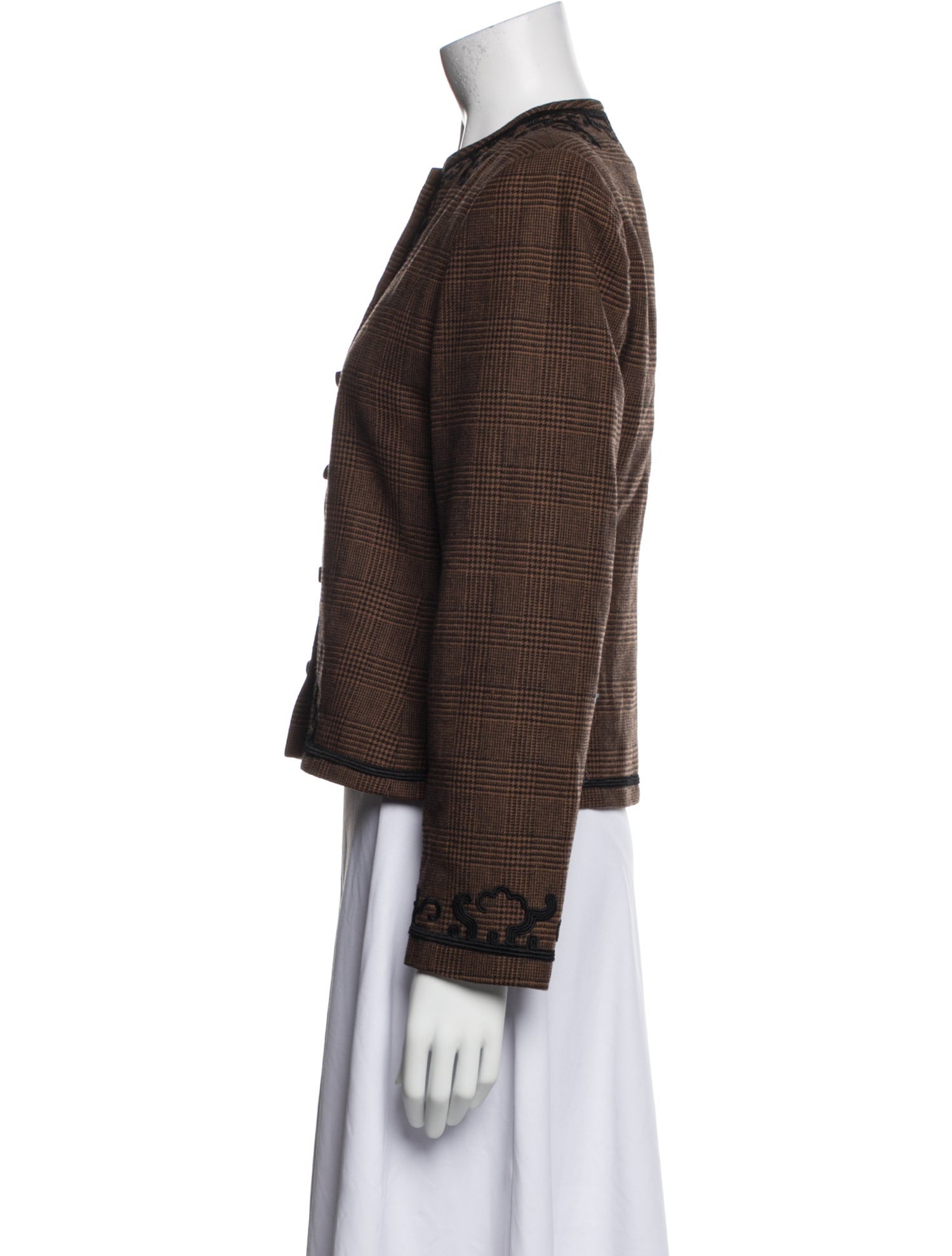 Gloria Sachs Tweed Pattern Evening Jacket