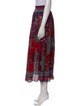 Gloria Sachs Floral Print Midi Length Skirt