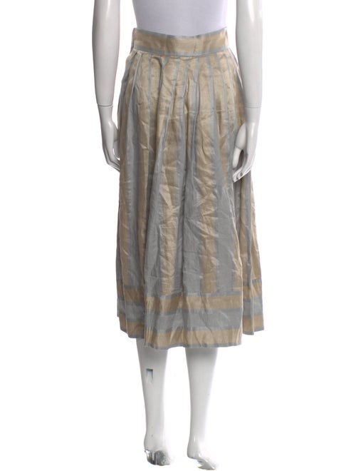 Gloria Sachs Linen Midi Length Skirt