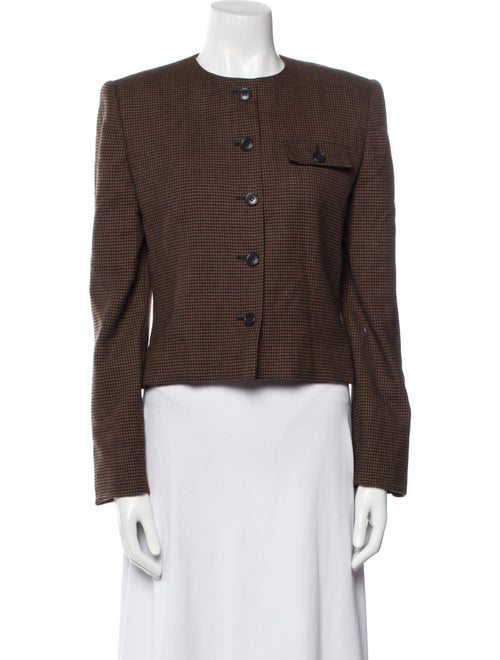 Gloria Sachs Houndstooth Print Evening Jacket