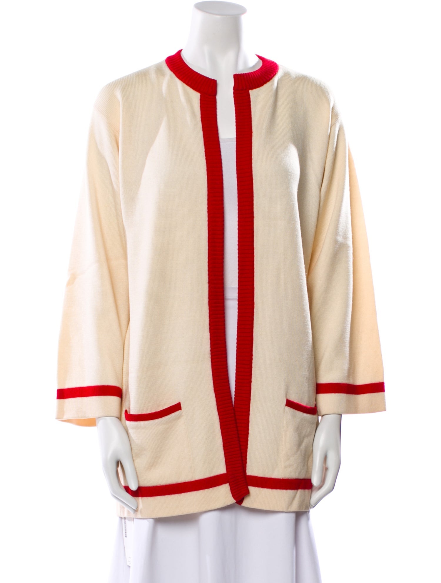 Gloria Sachs Merino Wool Striped Sweater