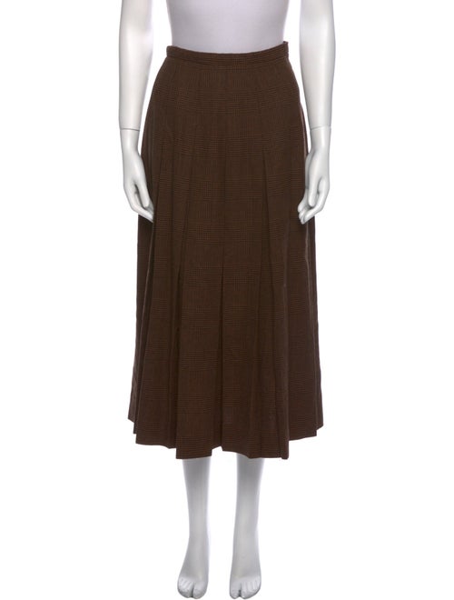 Gloria Sachs Wool Midi Length Skirt