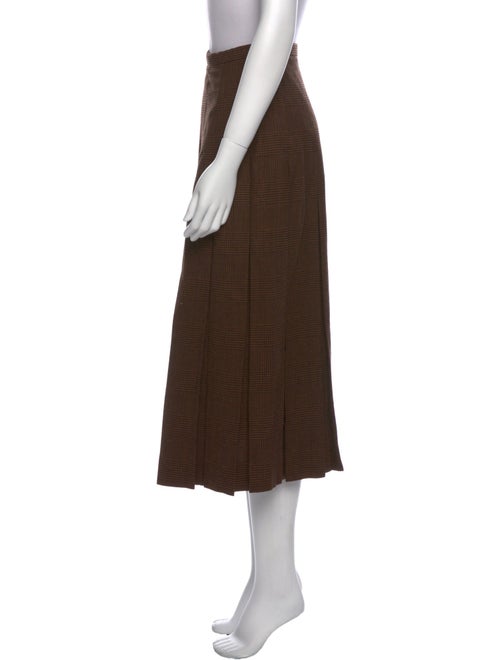 Gloria Sachs Wool Midi Length Skirt