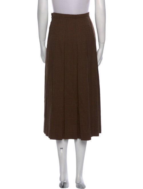 Gloria Sachs Wool Midi Length Skirt