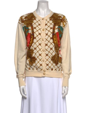 Gloria Sachs Wool Printed Sweatshirt