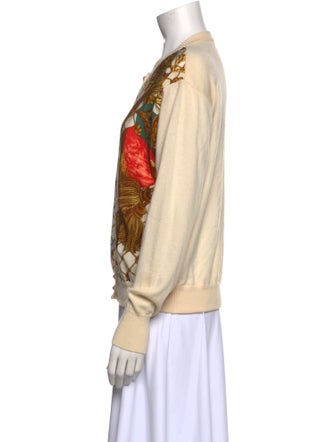 Gloria Sachs Wool Printed Sweatshirt