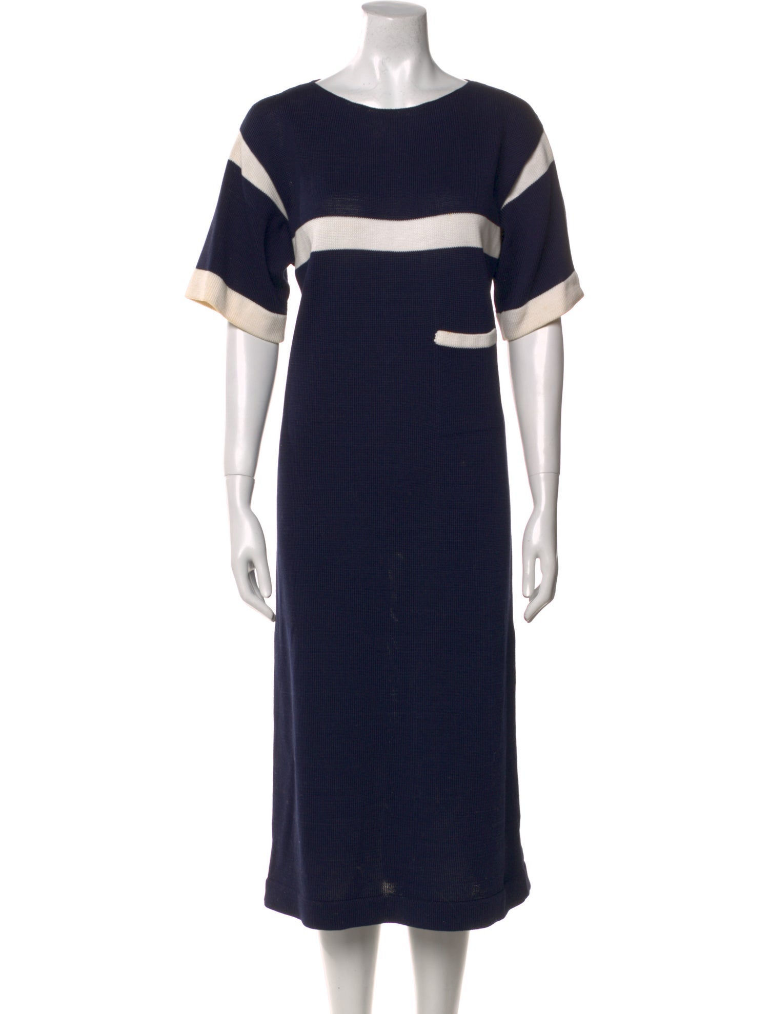 Gloria Sachs Scoop Neck Midi Length Dress