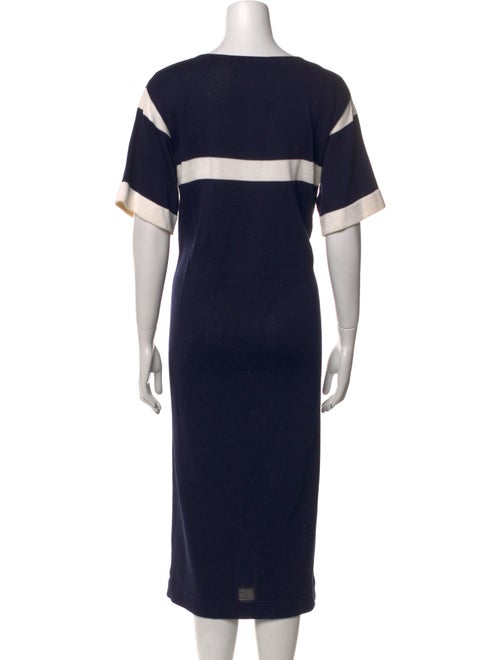 Gloria Sachs Scoop Neck Midi Length Dress