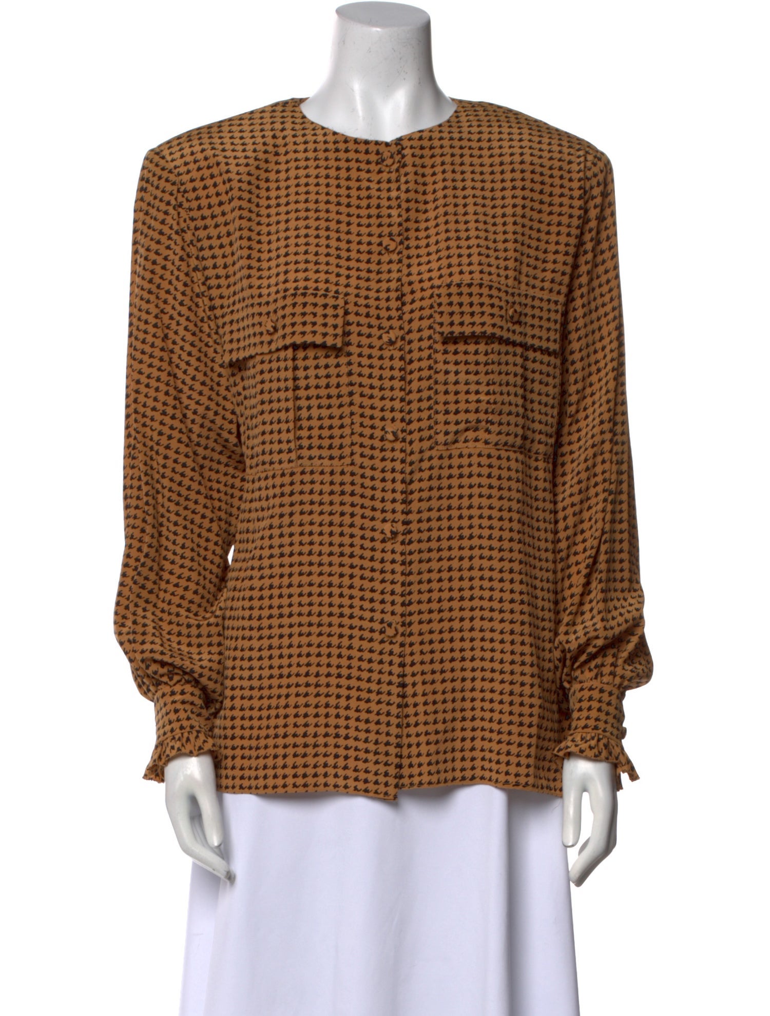 Gloria Sachs Silk Printed Blouse