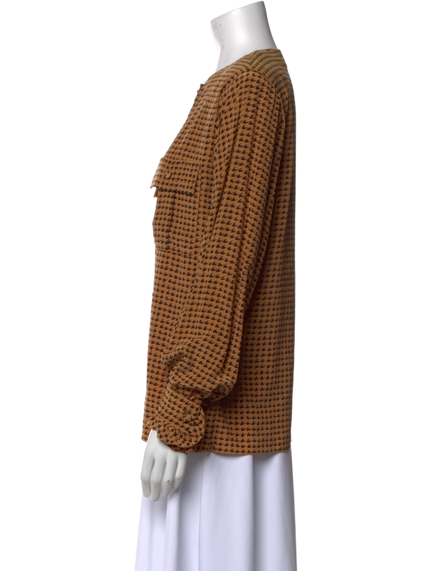 Gloria Sachs Silk Printed Blouse