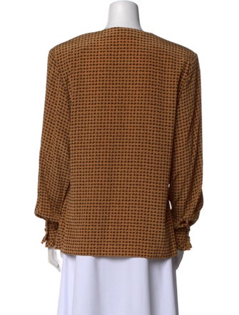 Gloria Sachs Silk Printed Blouse