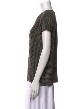 Gloria Sachs Printed Crew Neck T-Shirt