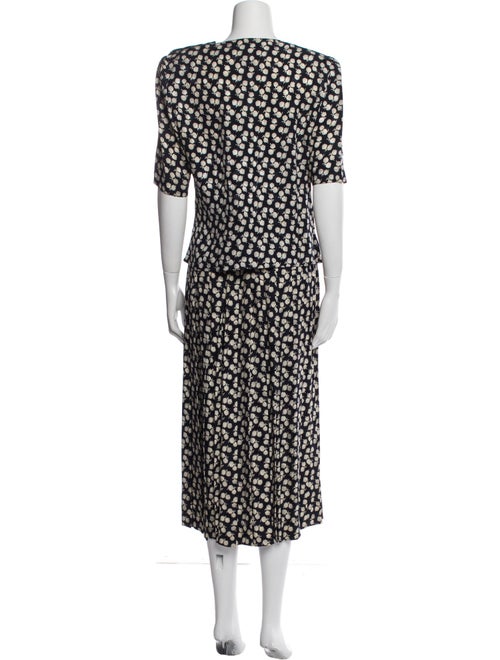 Gloria Sachs Floral Print Skirt Set