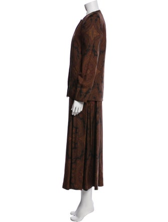 Gloria Sachs Printed Skirt Set