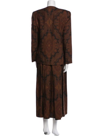 Gloria Sachs Printed Skirt Set