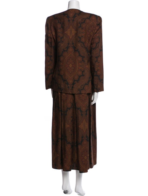 Gloria Sachs Printed Skirt Set