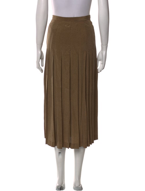 Gloria Sachs Pleated Accents Midi Length Skirt