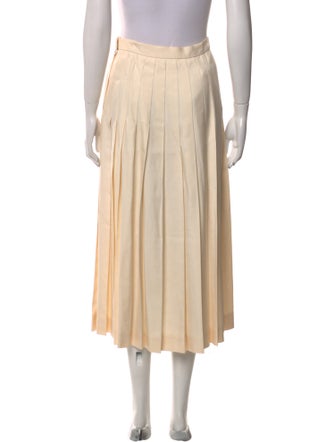 Gloria Sachs Pleated Accents Midi Length Skirt