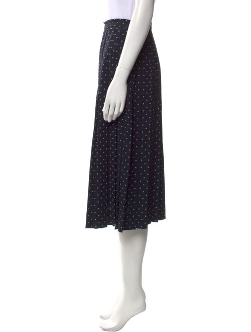 Gloria Sachs Polka Dot Print Midi Length Skirt