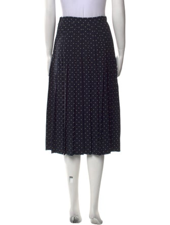 Gloria Sachs Polka Dot Print Midi Length Skirt