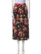 Gloria Sachs Floral Print Midi Length Skirt