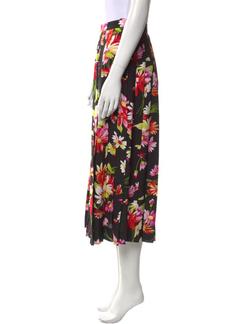 Gloria Sachs Floral Print Midi Length Skirt