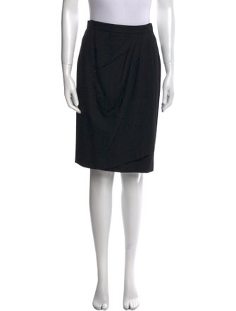 Gloria Sachs Wool Knee-Length Skirt