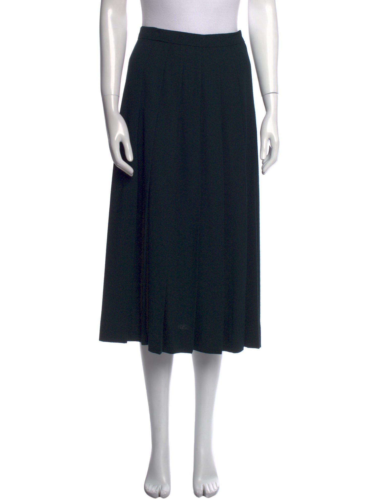 Gloria Sachs Wool Midi Length Skirt