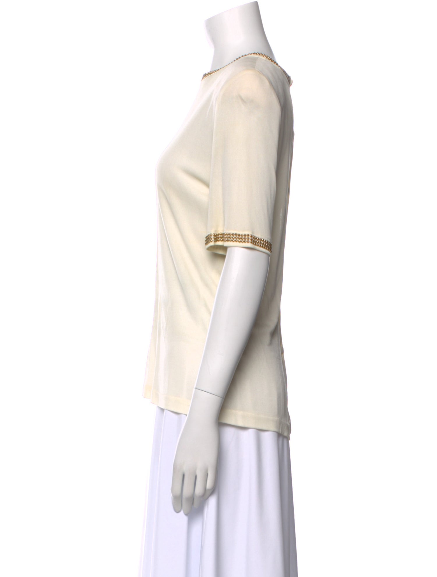 Gloria Sachs Scoop Neck Short Sleeve T-Shirt