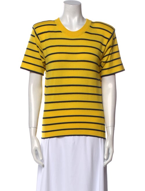 Gloria Sachs Merino Wool Striped T-Shirt