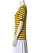 Gloria Sachs Merino Wool Striped T-Shirt