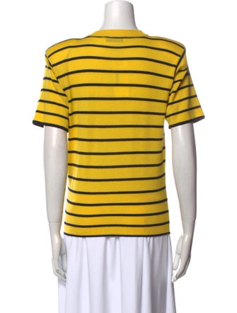 Gloria Sachs Merino Wool Striped T-Shirt