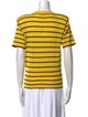 Gloria Sachs Merino Wool Striped T-Shirt