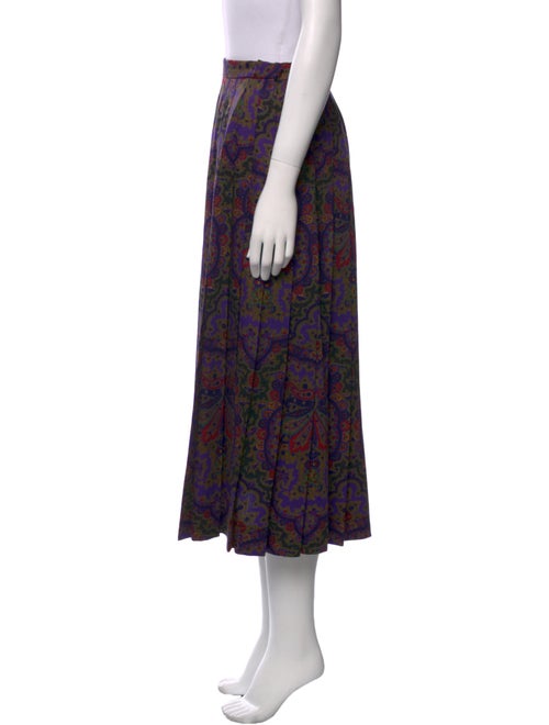 Gloria Sachs Floral Print Midi Length Skirt