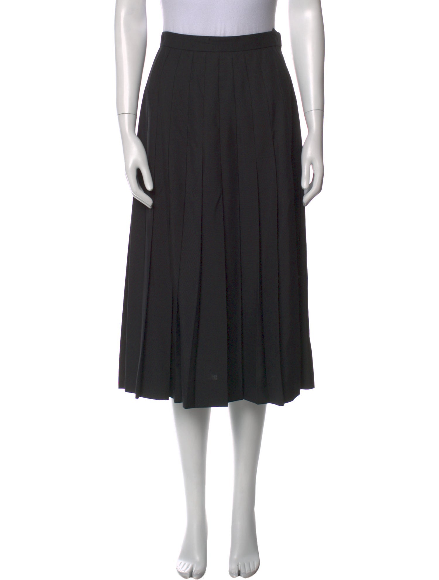 Gloria Sachs Wool Midi Length Skirt