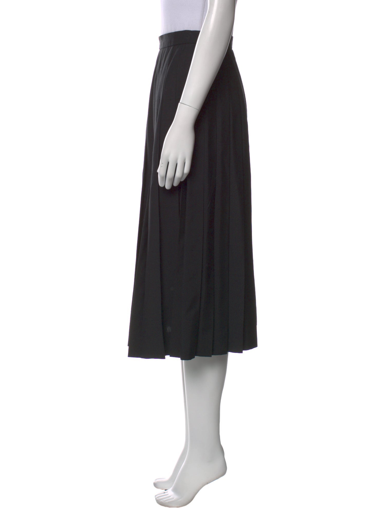 Gloria Sachs Wool Midi Length Skirt