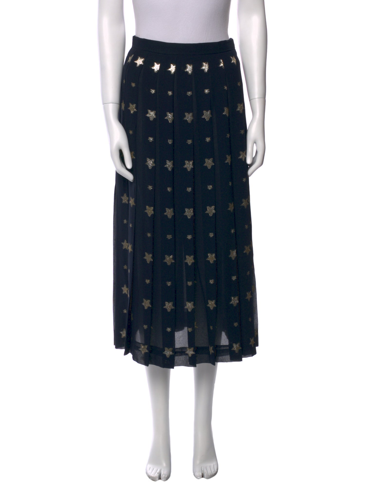 Gloria Sachs Wool Midi Length Skirt