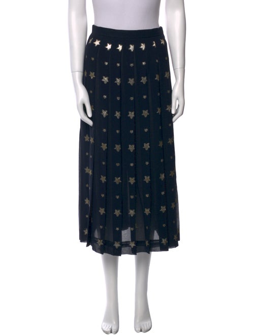 Gloria Sachs Wool Midi Length Skirt