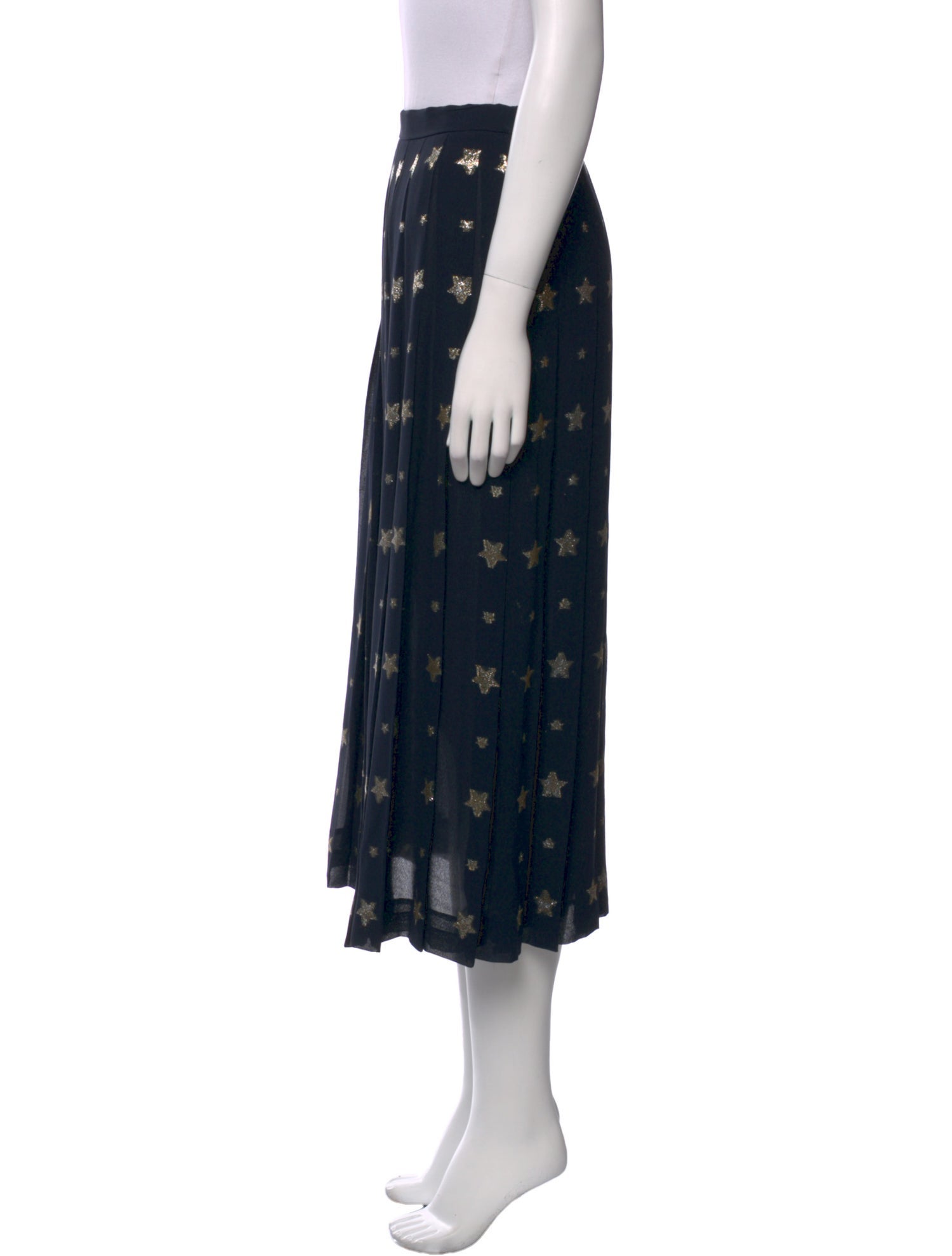 Gloria Sachs Wool Midi Length Skirt