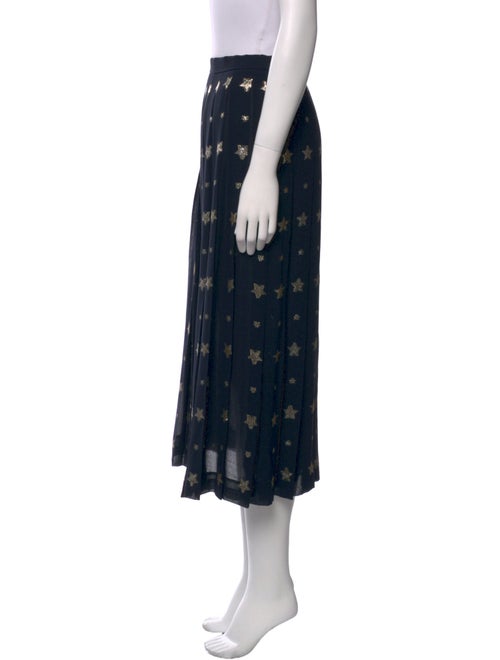 Gloria Sachs Wool Midi Length Skirt