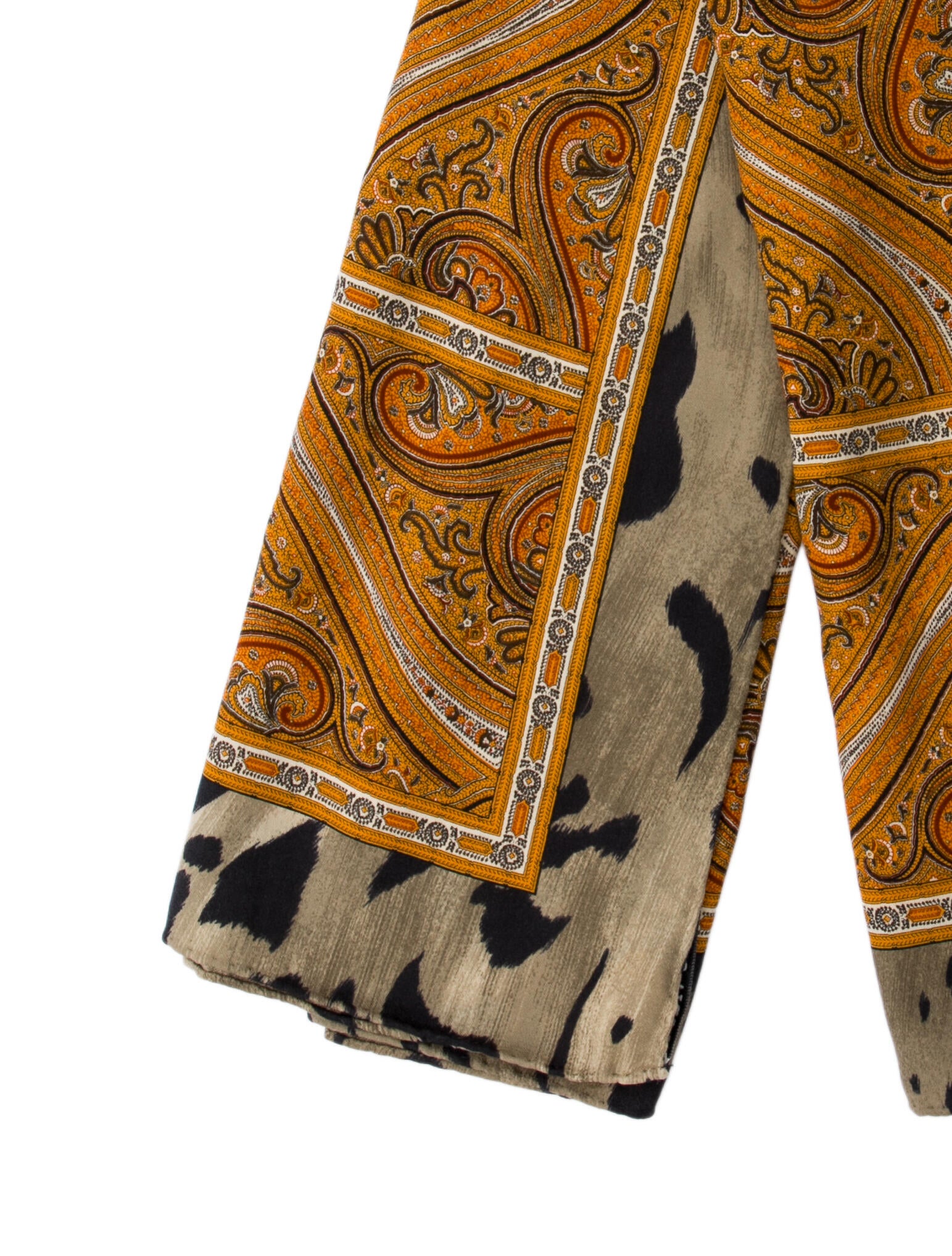 Gloria Sachs Silk Paisley Print Scarf