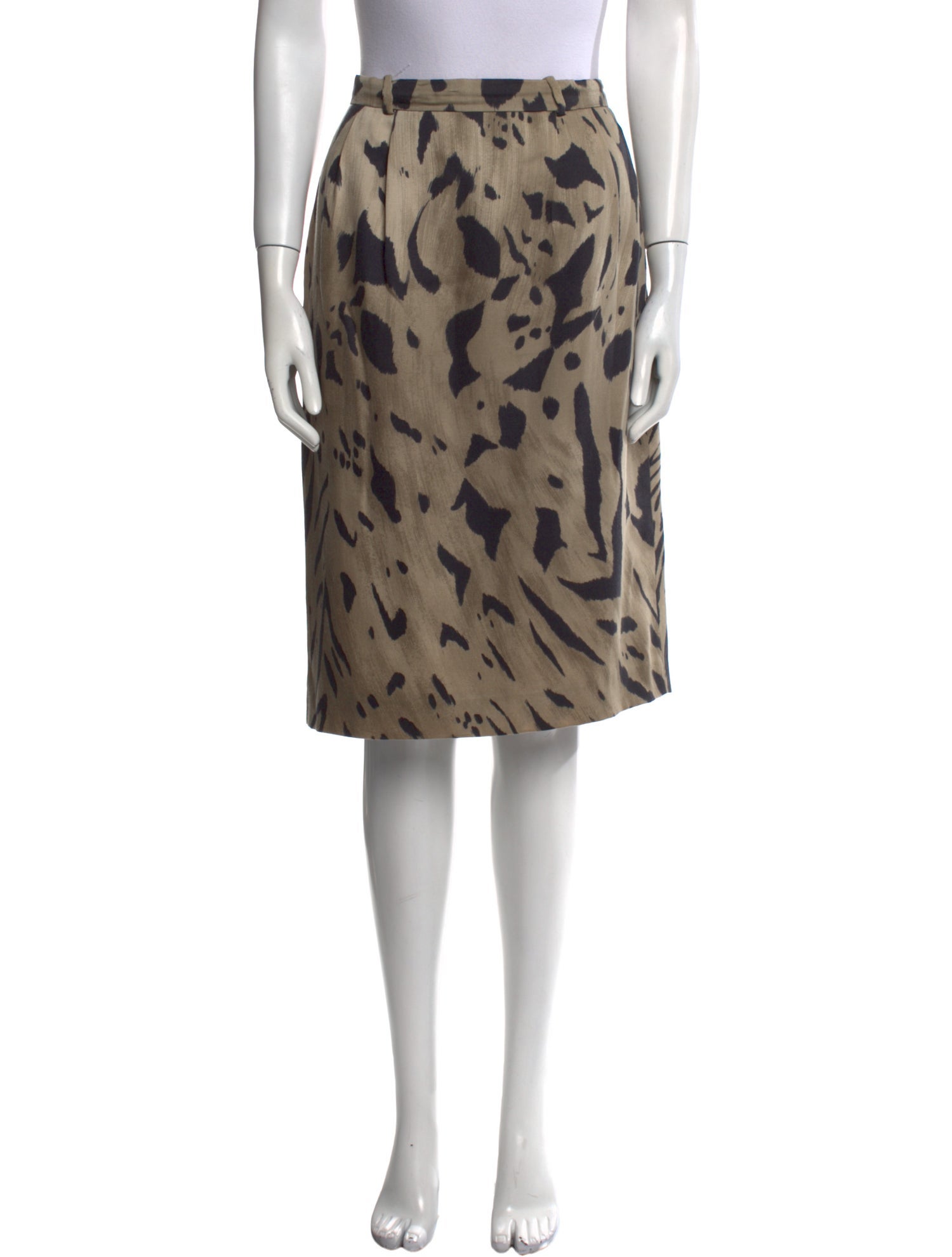 Gloria Sachs Wool Knee-Length Skirt