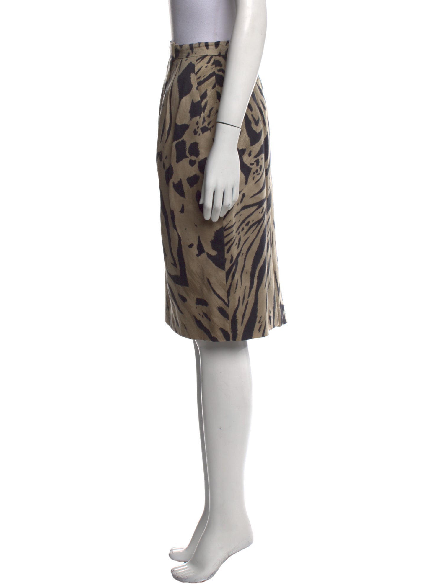 Gloria Sachs Wool Knee-Length Skirt