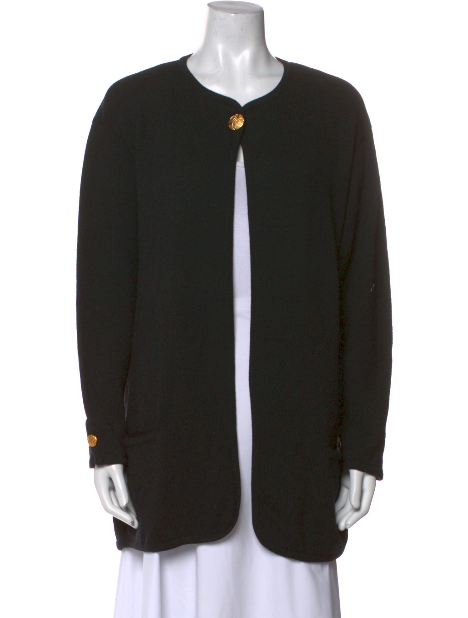 Gloria Sachs Merino Wool Crew Neck Sweater